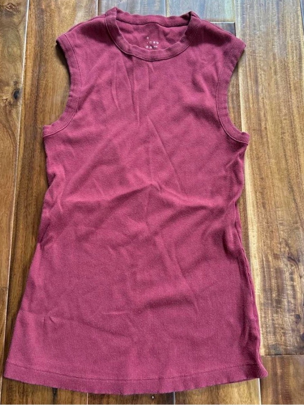 a new day Ribbed Sleeveless Tank - Deep Berry